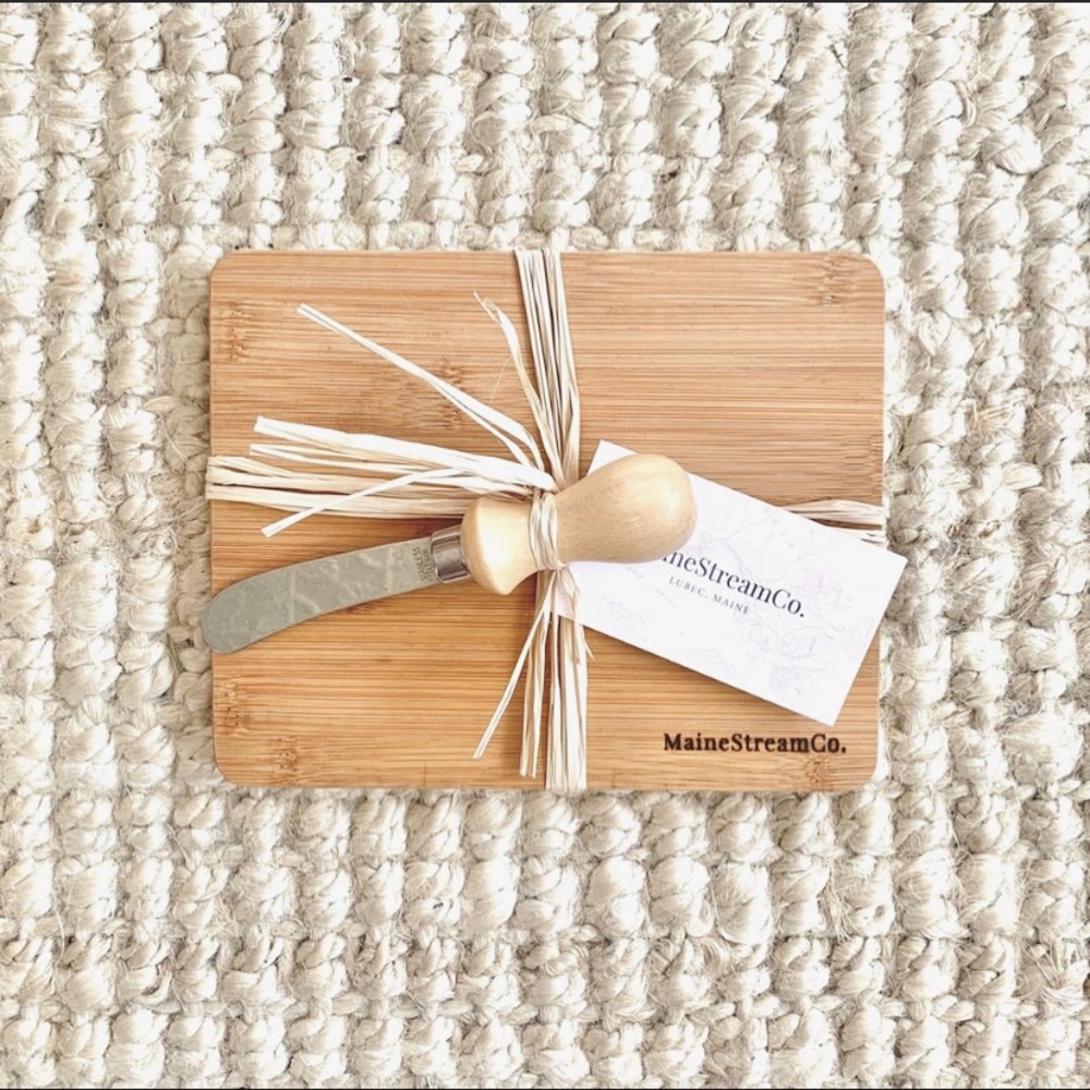 Cheese Board and Knife Set by Maine Stream Co.